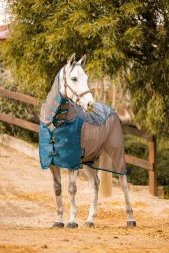 Horze Kenya Leichte Mesh Weidedecke Mit Abnehmbarem Halsteil -Reitsportbedarf 24204 581 07