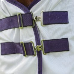 Weatherbeeta Comfitec Essential Mesh II Combo Fliegendecke Mit Festem Halsteil -Reitsportbedarf 317414 WH PU BL 2