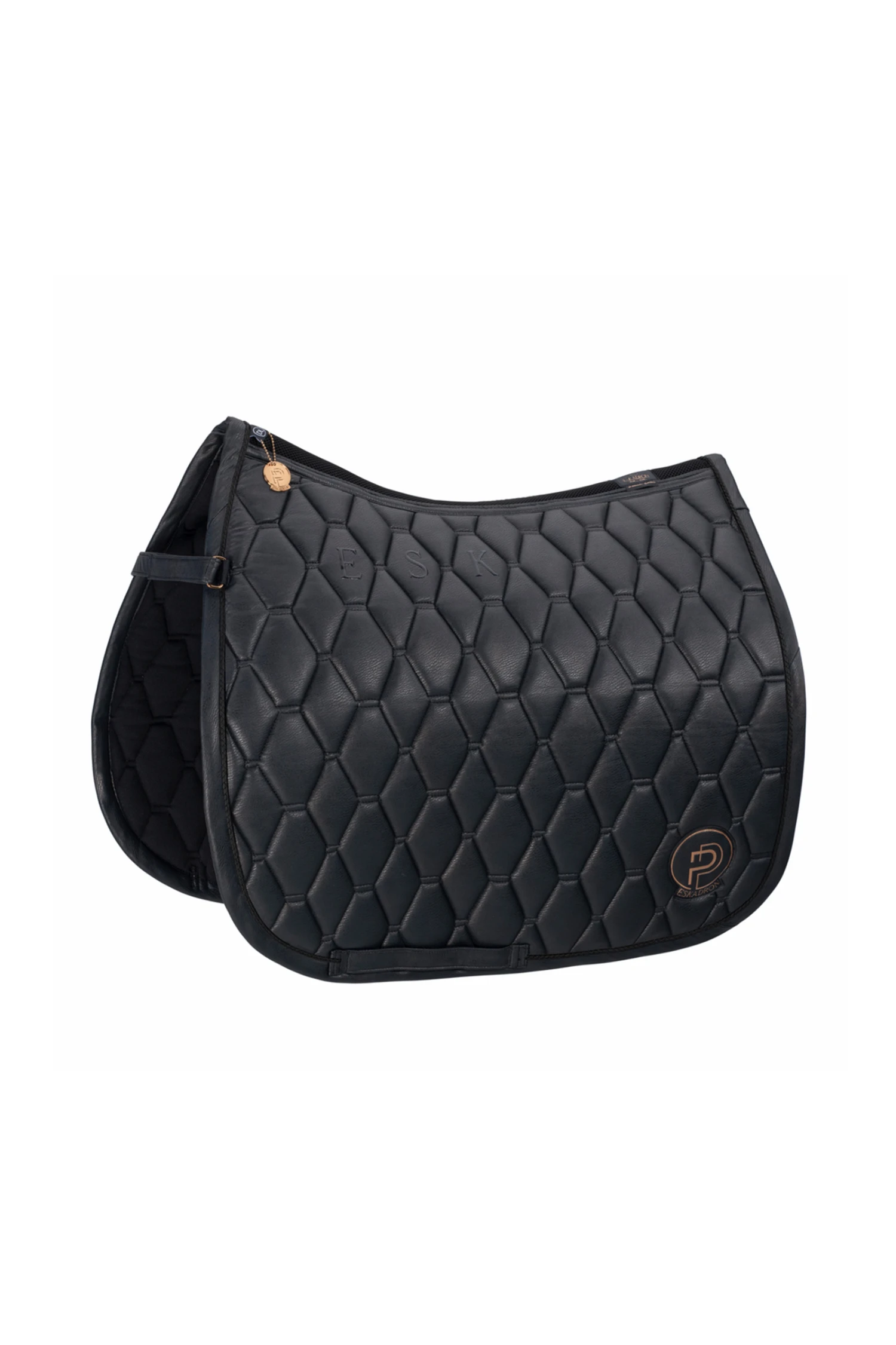 Eskadron Platinum 23 Metallic Faux Leather Dressurschabracke 1 Eskadron Platinum 23 Metallic Faux Leather Dressurschabracke